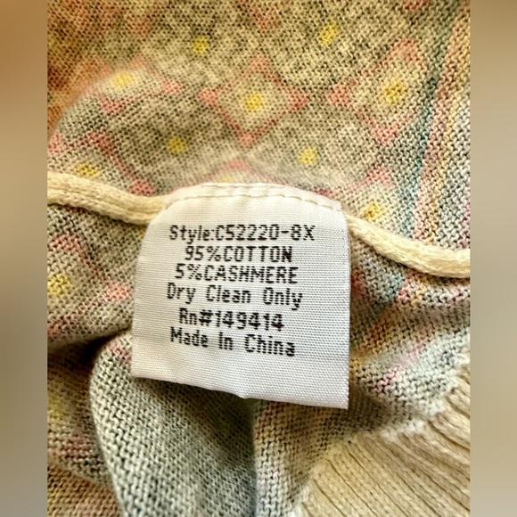 Johnny Was Women’s Plus Size 2X Museo Sweater CARDIGAN ONLY Cotton Cashmere - Picture 10 of 14